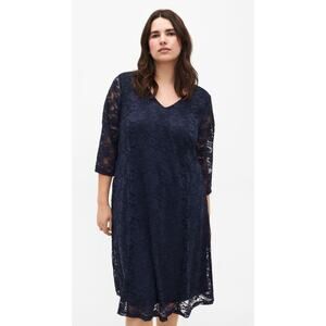 Junarose Dress Womens 2X Lace Floral Dress Boho Glam Classic Dressy Dress NWT